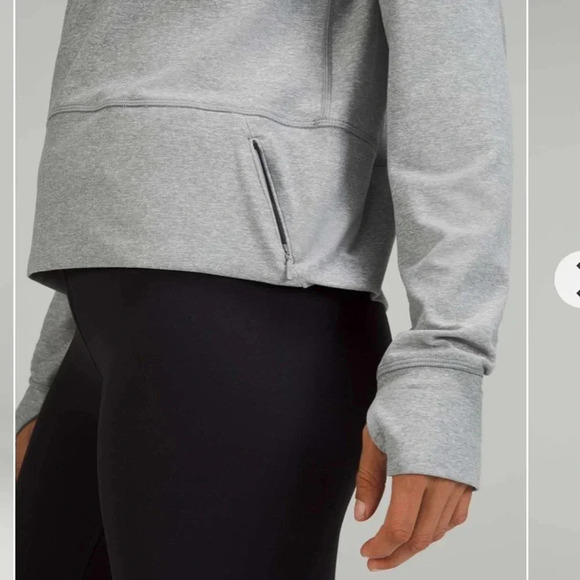 Lululemon Ready to Rulu Pullover Heathered Raceway Grey Sweatshirt Athleisure 8 - Picture 4 of 13